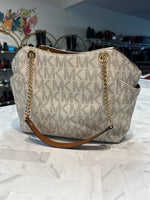 Michael Kors Signature Print Shoulder Bag, 10"x14"