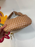 Melie Bianco Willow Woven Bag, 11"x7"