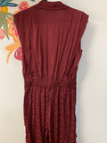 Scotch & Soda Burgundy 31" Inseam Utility Jumpsuit, S (retail $258)