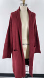 Michael Stars Burgundy Wool Blend Cadigan, XS