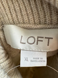 Loft Heather Oatmeal Sweater, XL