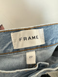New Frame The Collegiate Button Fly 33" Inseam Jeans, 27 (4)