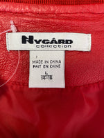 Nygard Red Leather Jacket, L