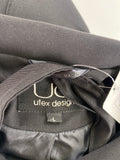 Utex Design Black Belted Jacket, L