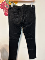 Tinseltown Black Snake Print Jeans, 8