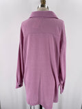 Zenana Purple Shacket Jacket, M