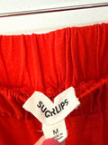 Sugar Lips Red 27" Inseam Pants, M