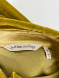 Soft Surroundings Velvet Button Front Top, M