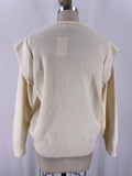 Rodeo Drive White/Ivory Sweater, L