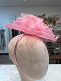 Pink Derby Fascinator
