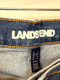 Lands End Cropped 24" Inseam Jeans, 12 Petite