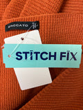 New Staccato Stitch Fix Orange Eyrwin Tunic Sweater, L