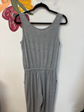 Pretty Garden Gray 26" Inseam Jumpsuit, S