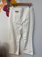 New Style & Co Winter White Corduroy Mid Rise Jeans, 16