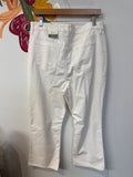 New Style & Co Winter White Corduroy Mid Rise Jeans, 16