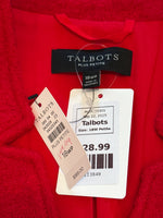 New Talbots Red Wool Blend Jacket, 18W Petite