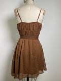 New Better Together Brown Polka Dot Dress, XL