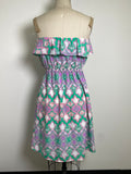 Peach Love Strapless Dress, M