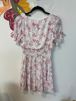 Altar'd State White Floral Dress, S