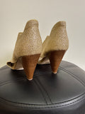 Seychelles Gold Shoes, 7.5