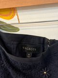 Talbots Navy Eyelet Skirt, 10