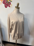 Sioni Tan Cardigan + Scarf, L