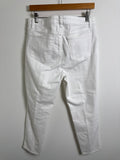 Talbots White Slim Ankle 26" Inseam Jeans, 10 Petite