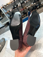 Ava & Aiden Suede Plum Ankle Boots, 38 (8)