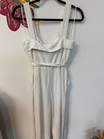 New English Factory White Jumpsuit, M (retail $118)