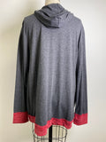New Colosseum Black Hooded IU Cardigan, 1X