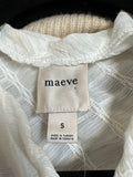 Maeve White Anthropologie Top, S