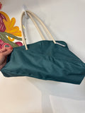Haiku Teal Tote Bag, 13.5"x18"