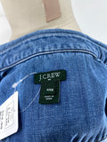 J. Crew Denim Snap Front Top, XXS