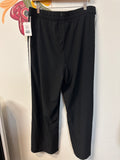 New Talbots Black 30" Inseam Track Pants, L