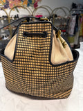 Fossil Tan/Black Bucket Bag
