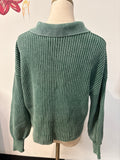 Zenana Green Sweater, S