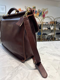 Vintage Coach Style 5266 Brown Beekman Leather Briefcase Messenger Bag, 16"x12"