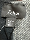 New Retail $139 Echo Black Plaid Sweater, One Size