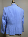 New Kasper Open Front Blue Blazer Jacket, 6 Petite