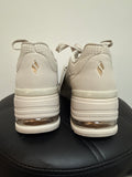 New Skechers Off White Wedge Shoes, 10
