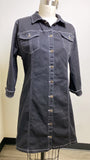 Allegra K Black Denim Dress, L