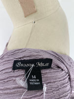 New Brianna Milay 2pc Lavender Dress + Jacket, 14