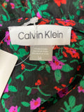 Calvin Klein Black Floral Dress, 14