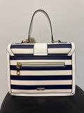 New Aldo Navy Stripe Crossbody Satchel, 10"x7.5"