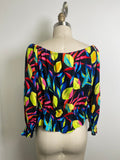 Tabitha Brown Lemon Print Top, XL