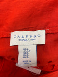 Calypso St. Barth Red Top, L (retail $245)