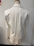 Amanda & Chelsea White Blazer Jacket, S