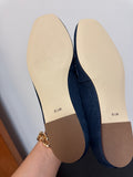 New Talbots Blue Denim Stella Loafers, 8.5