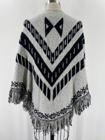 Black/Gray Cardigan, S