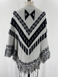 Black/Gray Cardigan, S